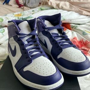 Nike Purple and White Sneakers Classic Design